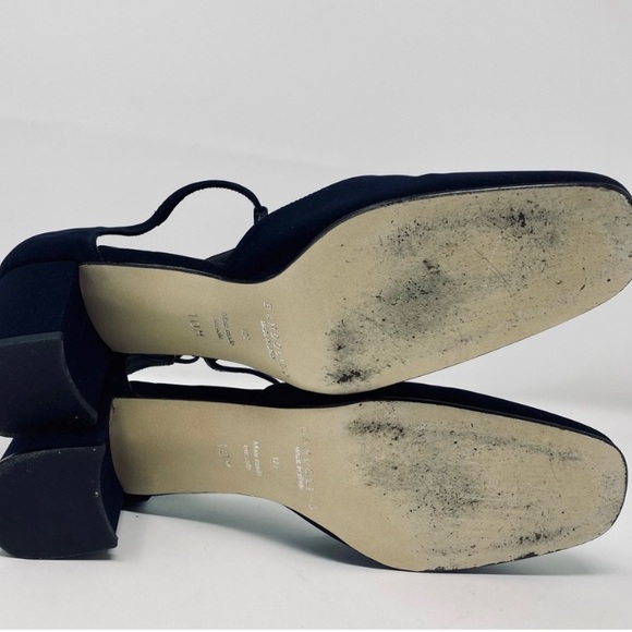 Bandolino square toe ankle strap blue block heels - Picture 7 of 7